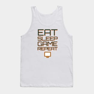 Eat sleep game repeat Tank Top